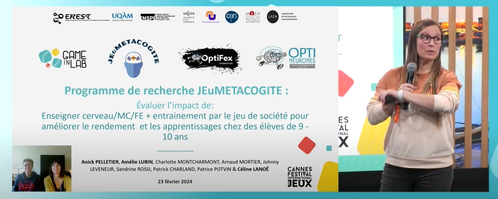 You are currently viewing Présentation de l’étude Jeumetacogite au festival des Jeux de Cannes – en Replay